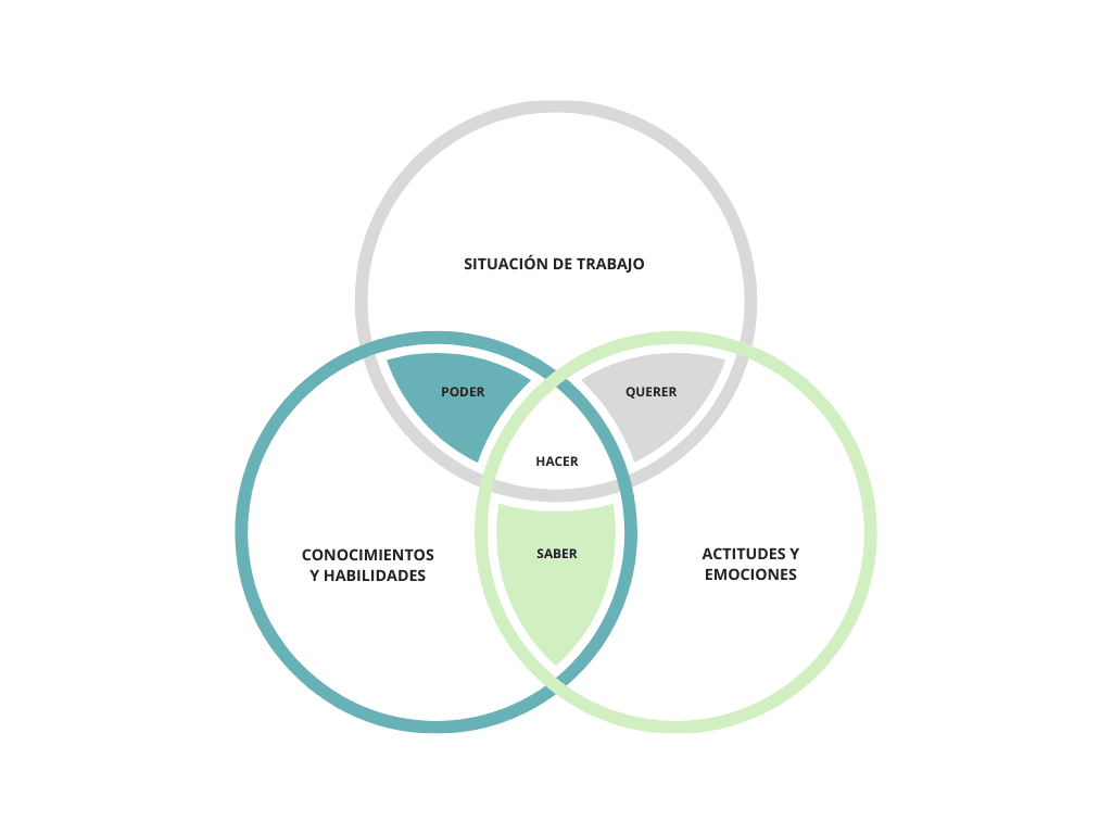 Actitudes y conocimientos en el contexto de trabajo